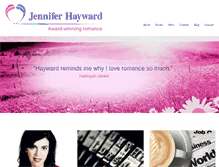 Tablet Screenshot of jenniferhaywardromance.com